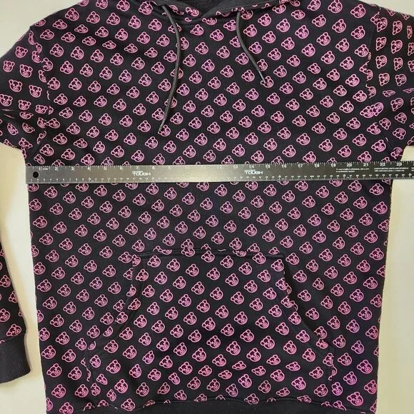 Shane Dawson Pig Hoodie Mens M Black Pink All Over Print‎ Pullover - Picture 4 of 6